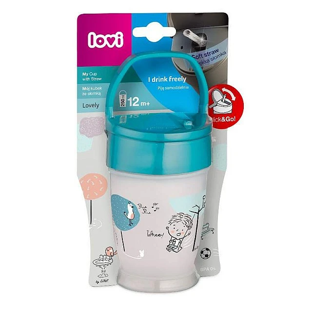 Lovely boy cup με καλαμάκι 250 ml
