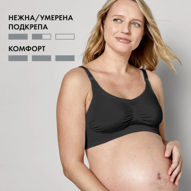 Σουτιέν εγκυμοσύνης και θηλασμού Keep Cool Breathable, XL, Μαύρο