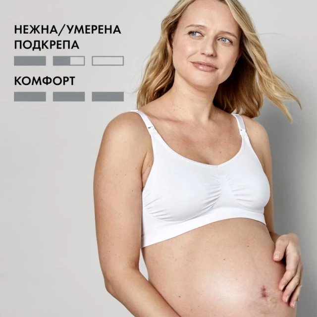 Σουτιέν εγκυμοσύνης και θηλασμού Keep Cool Breathable, pt S, White