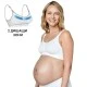 Σουτιέν εγκυμοσύνης και θηλασμού Keep Cool Breathable, μέγεθος L, λευκό