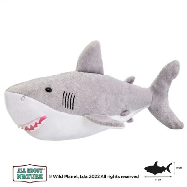 Λούτρινο παιχνίδι, Great White Shark 36cm. Άγριος Πλανήτης