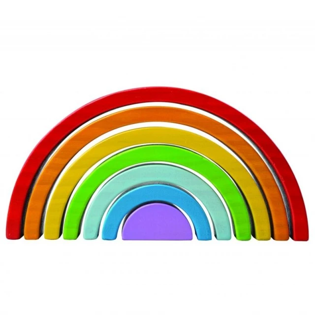 Ξύλινο παιχνίδι διαλογής - Rainbow - Small