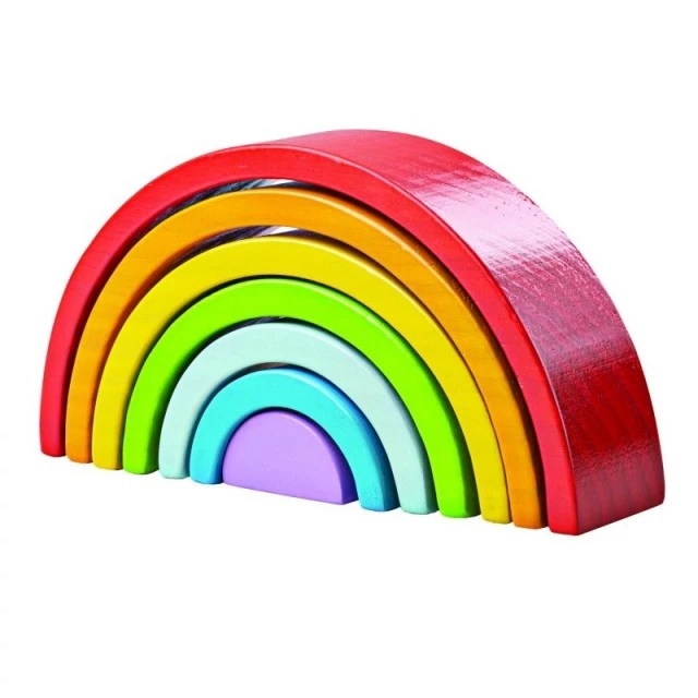 Ξύλινο παιχνίδι διαλογής - Rainbow - Small