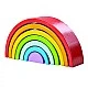Ξύλινο παιχνίδι διαλογής - Rainbow - Small