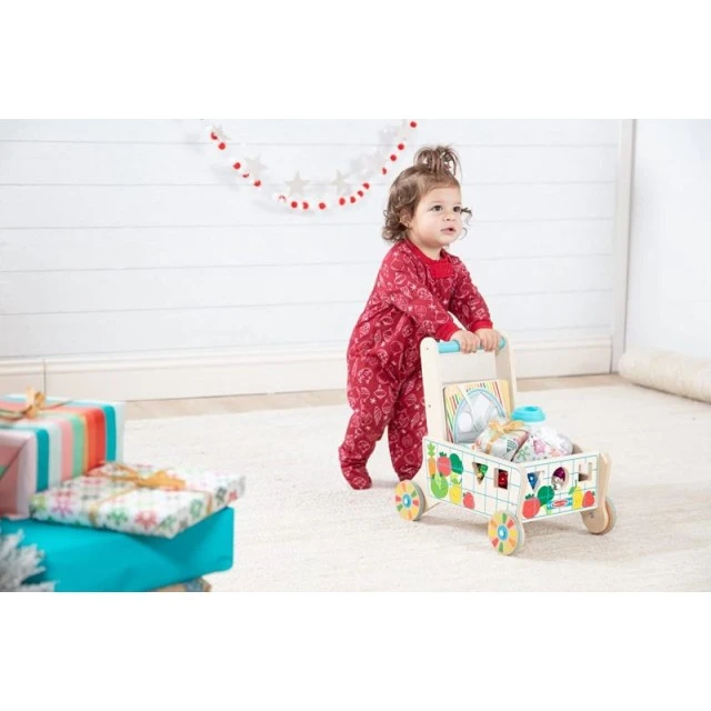 Melissa & Doug - Ξύλινο καροτσάκι - σορτέρ με τρόφιμα