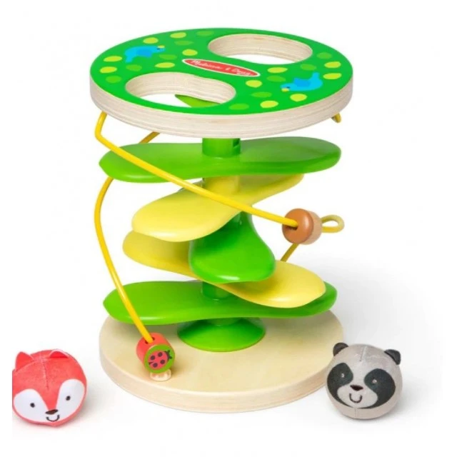 Melissa & Doug - Διασκεδαστική σπείρα με λούτρινα στρογγυλά παιχνίδια - Πέφτον δέντρο