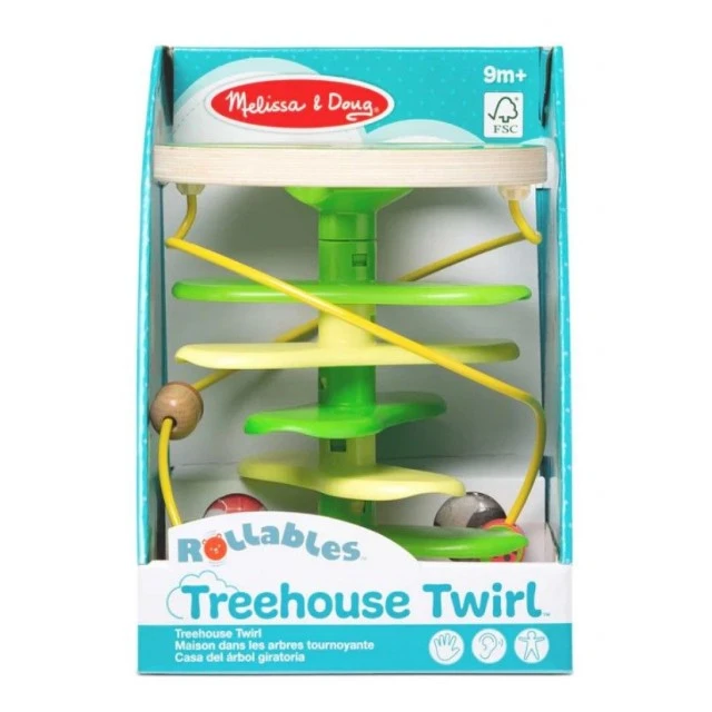 Melissa & Doug - Διασκεδαστική σπείρα με λούτρινα στρογγυλά παιχνίδια - Πέφτον δέντρο