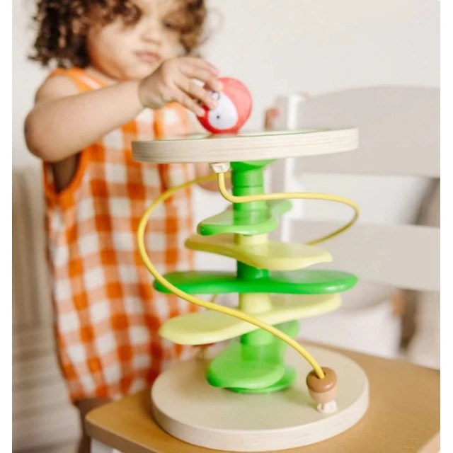 Melissa & Doug - Διασκεδαστική σπείρα με λούτρινα στρογγυλά παιχνίδια - Πέφτον δέντρο