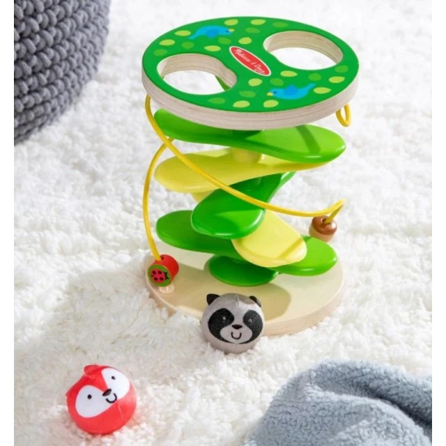 Melissa & Doug - Διασκεδαστική σπείρα με λούτρινα στρογγυλά παιχνίδια - Πέφτον δέντρο