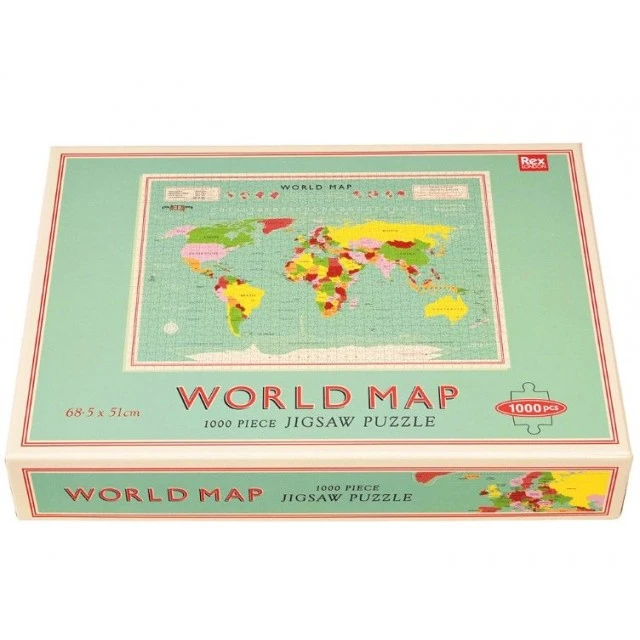 Rex London παζλ 1000 κομμάτια World Map
