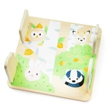 Bigjigs - Ξύλινο παζλ - Δάσος κρυφτούλι