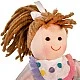 Bigjigs - Παιδική μαλακή κούκλα Phoebe - 25 cm.