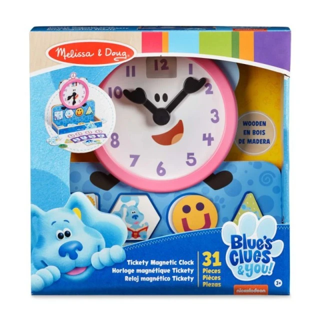 Εκπαιδευτικό Ξύλινο Μαγνητικό Ρολόι - Tickety Tock - Melissa & Doug