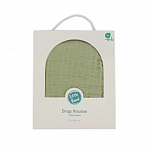 Σεντόνι με λάστιχο από μουσελίνα 60x120 εκ. Lime Little band