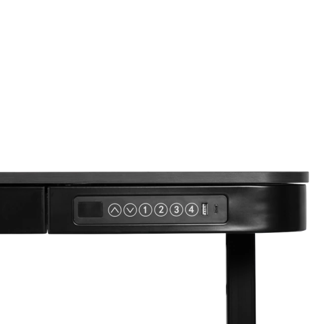 Εργονομικό ρυθμιζόμενο γραφείο Carmen CR-118 E - 150 cm - μαύρο