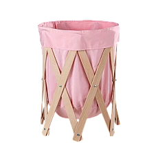 Καλάθι παιχνιδιών WOODBA - ροζ