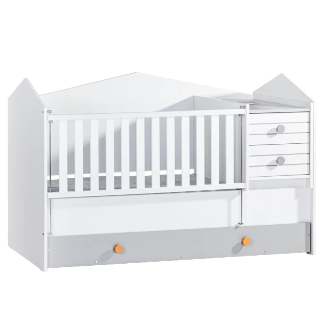 Βρεφική κούνια και παιδικό κρεβάτι 2 in1 BIRD HOUSE 70 x 170