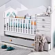 Βρεφική κούνια και παιδικό κρεβάτι 2 in1 BIRD HOUSE 70 x 170