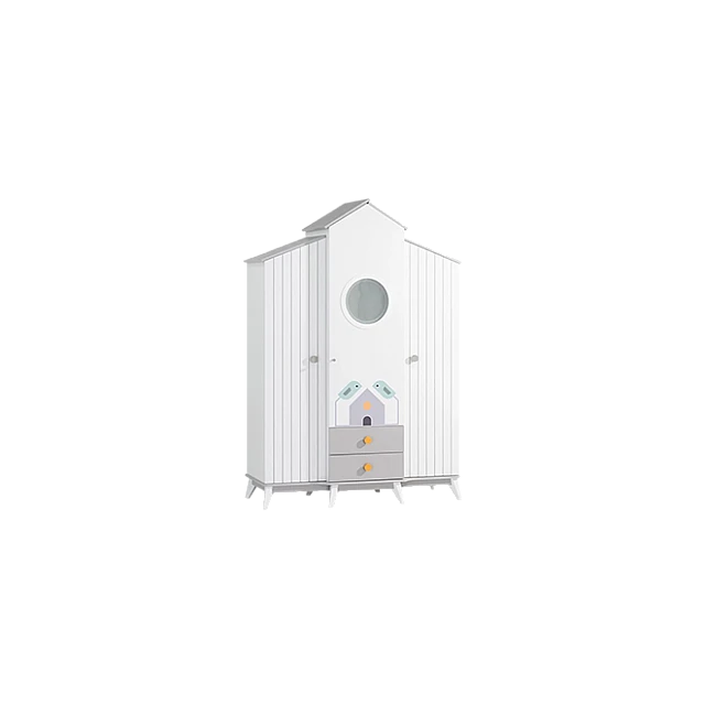 Παιδική ντουλάπα τρίπορτη BIRD HOUSE