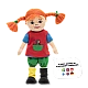 Μαλακή κούκλα Pippi 40 cm.