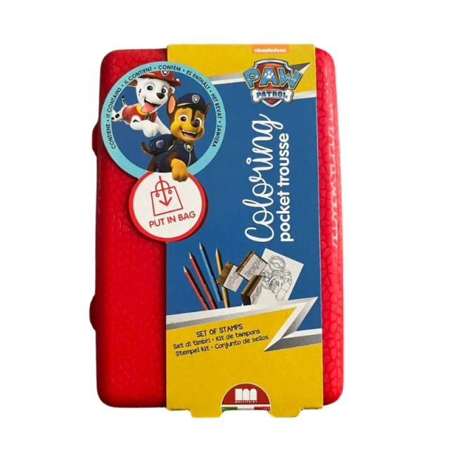 Κουτί αποθήκευσης Paw Patrol με αξεσουάρ χρωματισμού και 3 σφραγίδες