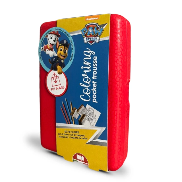 Κουτί αποθήκευσης Paw Patrol με αξεσουάρ χρωματισμού και 3 σφραγίδες