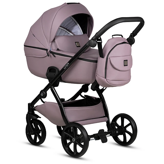 Tutis UNO 5+ Δερμάτινο καρότσι μωρού 2in1 035 Mauve