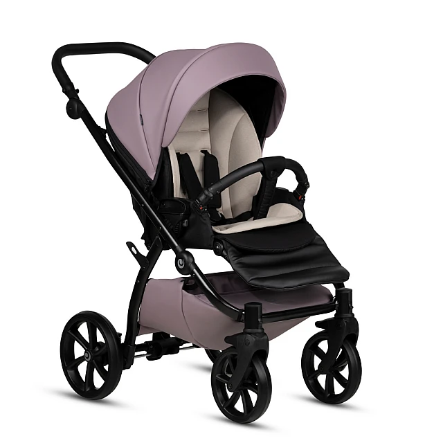Tutis UNO 5+ Δερμάτινο καρότσι μωρού 2in1 035 Mauve