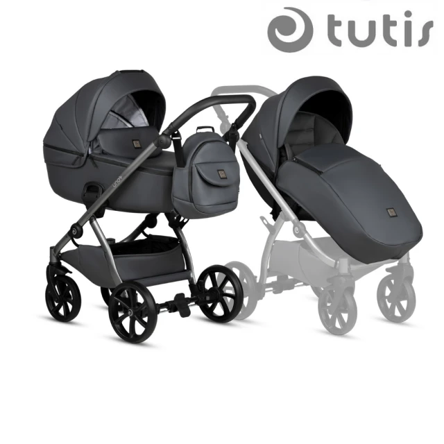 Καρότσι μωρού Tutis UNO 5+ Leather 2 σε 1 166 Licorice