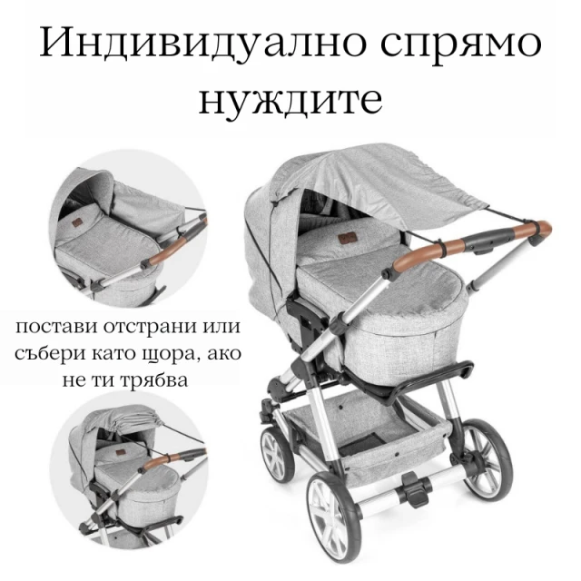84213 Σκιά Καροτσιού Πίσω ShineSafe, Μπλε