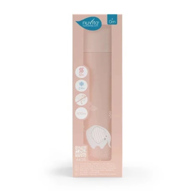 4435 Nuvita thermos 400 ml Αγγλικό τριαντάφυλλο