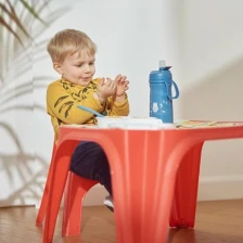 4440 Nuvita thermos με καλαμάκι 350 ml Powder Blue