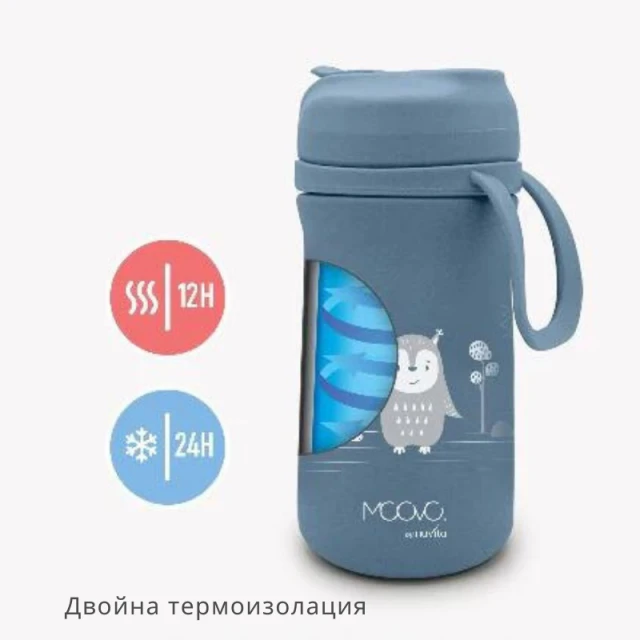 4441 Nuvita θερμός με καλαμάκι 500 ml Πράσινο Φασκόμηλο