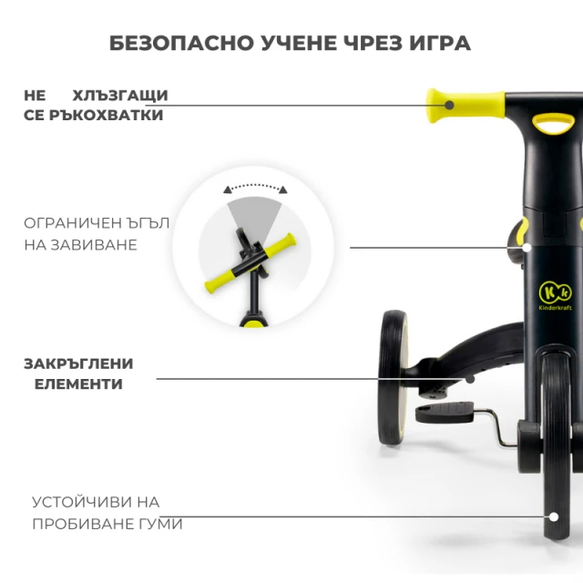 Τρίκυκλο Kinderkraft 3 σε 1 4TRIKE γκρι