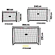 Τερματικό ποδοσφαιρικό τέρμα Dunlop 300x200x120