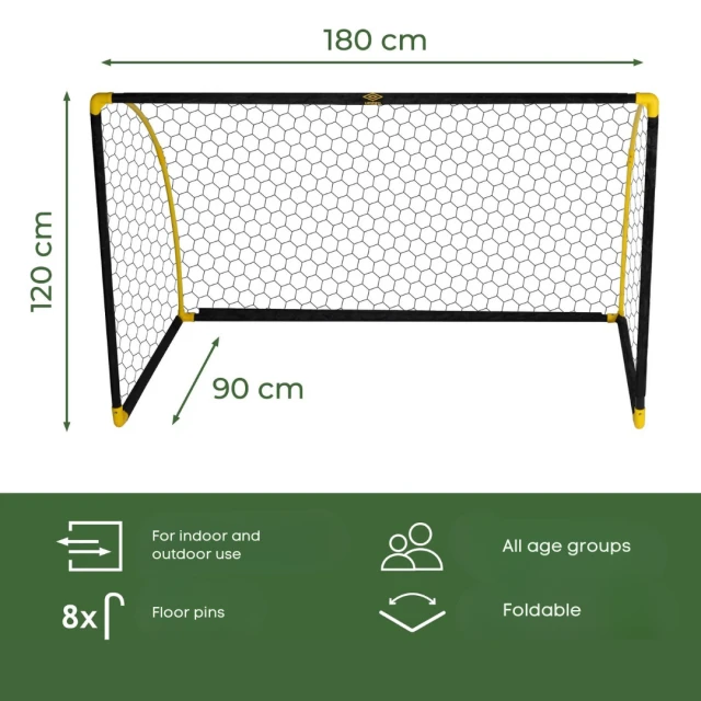 Τερματικό ποδοσφαίρου Umbro 180x91x120 εκ.