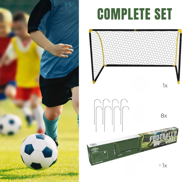 Τερματικό ποδοσφαίρου Umbro 180x91x120 εκ.