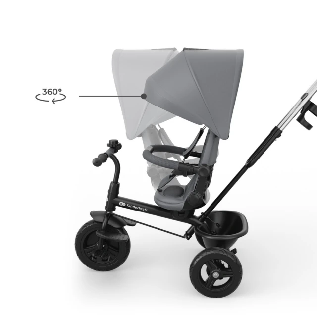 KinderKraft ASTON 2 PLUS τρίκυκλο GREY