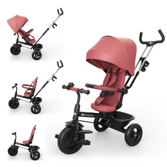 KinderKraft ASTON 2 PLUS τρίκυκλο PINK