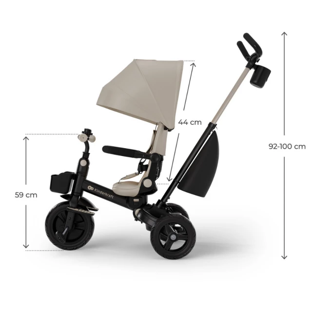 Kinderkraft AVEO 2 Plus τρίκυκλο BEIGE