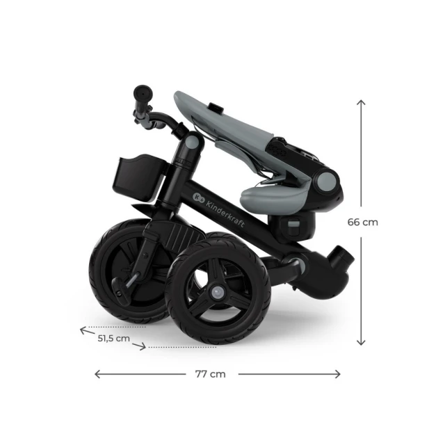 Kinderkraft AVEO 2 Plus τρίκυκλο GREY