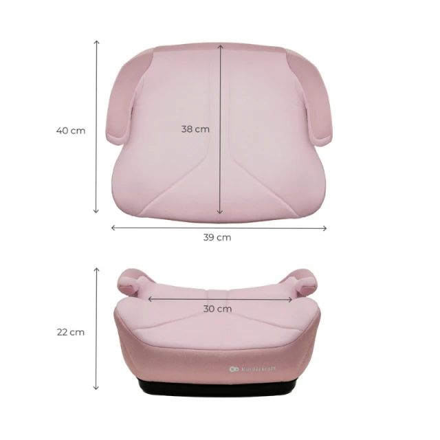 Παιδικό κάθισμα αυτοκινήτου Kinderkraft I-BOOST 2 I-Size Ροζ