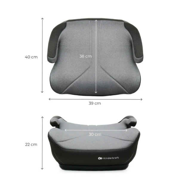Κάθισμα αυτοκινήτου Kinderkraft I-BOOST 2 I-Size Γκρι
