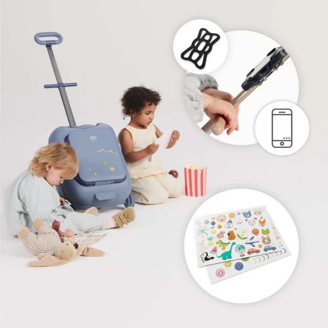 Βαλίτσα KinderKraft CABBY με κάθισμα ΜΠΛΕ