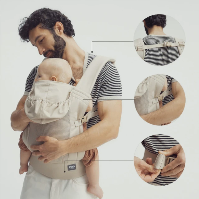 Εργονομικό σακίδιο πλάτης Kinderkraft CARRYBEE ΜΑΥΡΟ