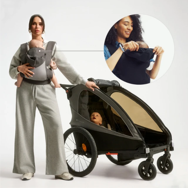 Εργονομικό σακίδιο πλάτης Kinderkraft CARRYBEE ΜΑΥΡΟ