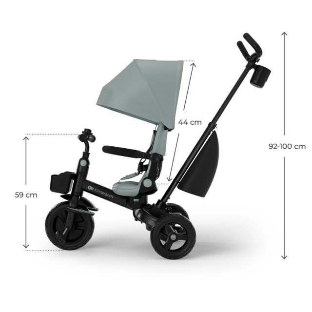 Τρίκυκλο Kinderkraft AVEO 2 Plus ΠΡΑΣΙΝΟ