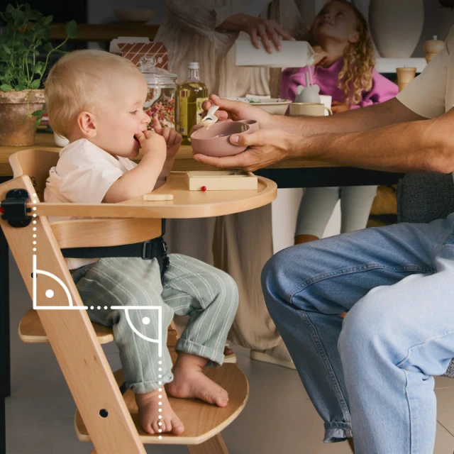 Παιδικό καρεκλάκι φαγητού KinderKraft ENOCK ΚΑΦΕ