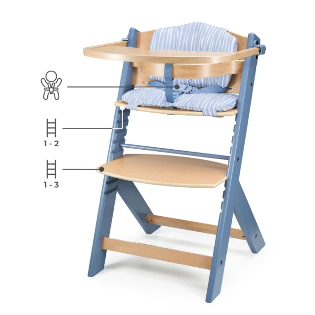 Παιδικό καρεκλάκι φαγητού KinderKraft + μαξιλάρι ENOCK Nordic Breeze