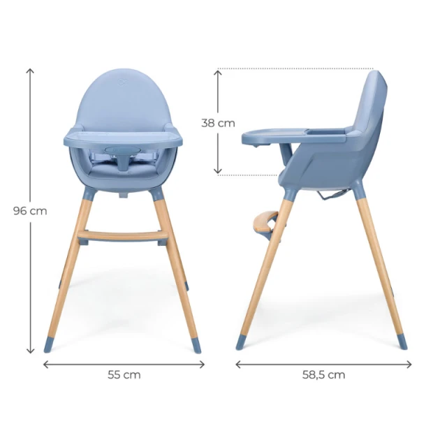 Παιδικό καρεκλάκι φαγητού Kinderkraft FINI 2 NORDIC BREEZE